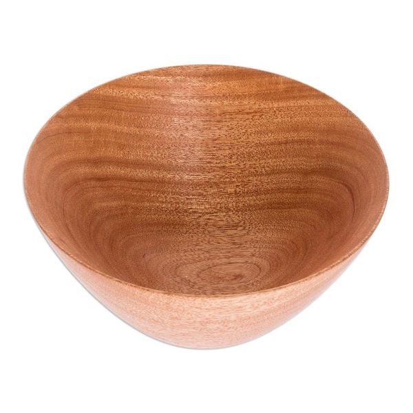 Alternate image for Artisan Crafted Natural Mahogany Bowl 7 inch To the Table