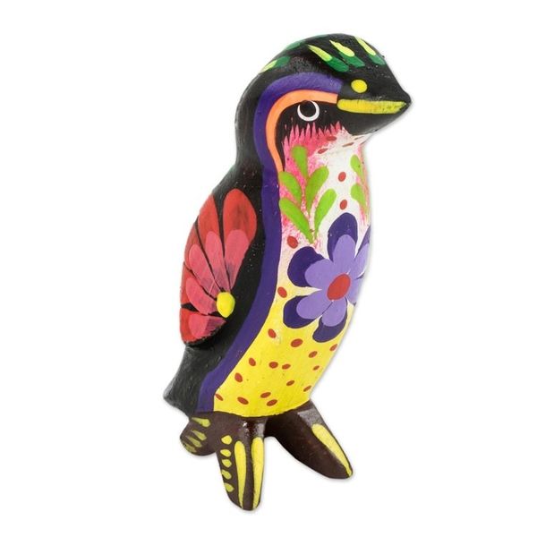 Alternate image for Multicolored Hand Painted Penguin Figurine Emperor Penguin
