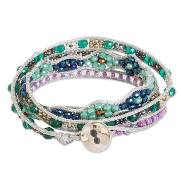 Alternate image for Handcrafted Beaded Positive Energy Long Wrap Bracelet Kind Soul