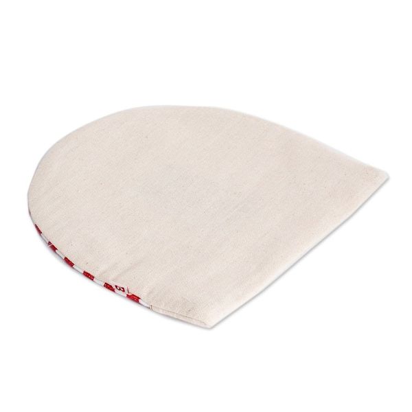 Alternate image for Handwoven Cotton Tortilla Warmer with Red White Stripes Fire
