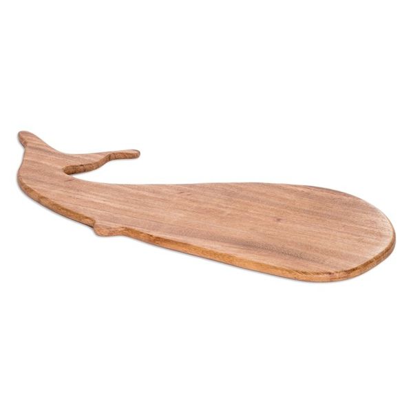Alternate image for Handcrafted Whale-Shaped Conacaste Wood Cheese Board Ocean Ambrosia