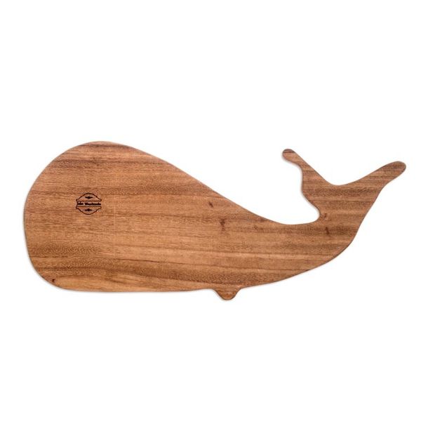 Alternate image for Handcrafted Whale-Shaped Conacaste Wood Cheese Board Ocean Ambrosia