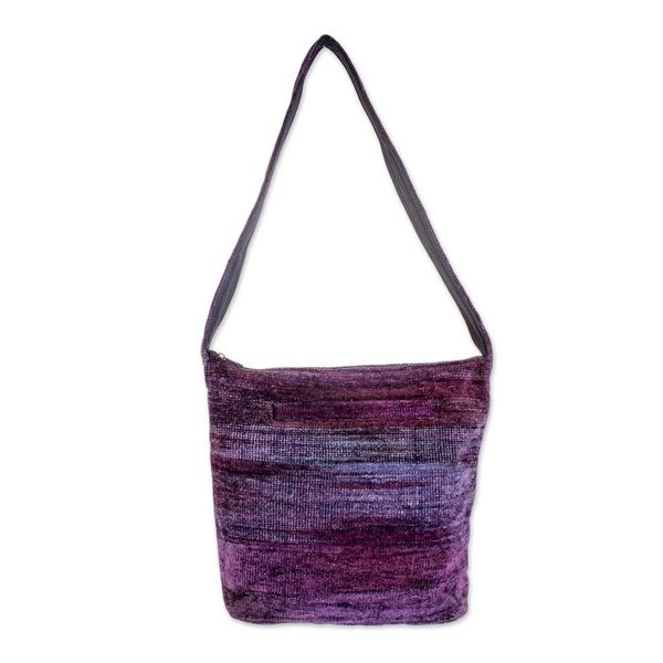 Alternate image for Guatemala Handwoven Shoulder Bag Purple Magic