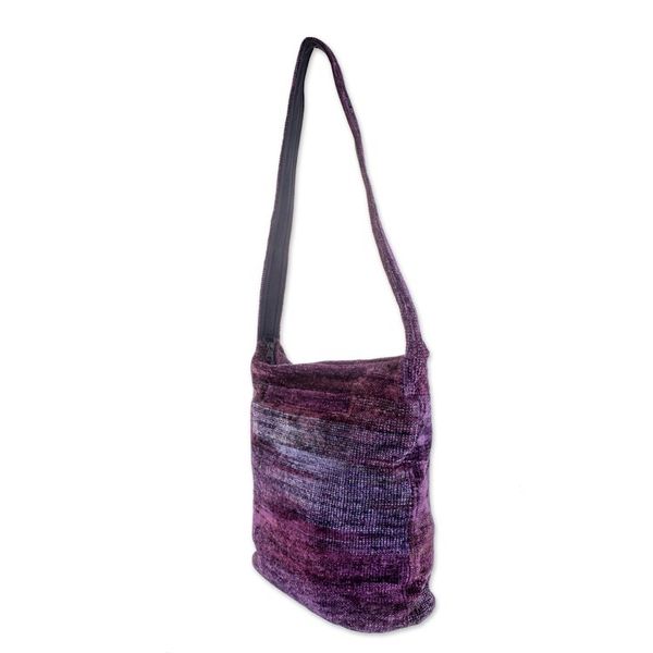 Alternate image for Guatemala Handwoven Shoulder Bag Purple Magic