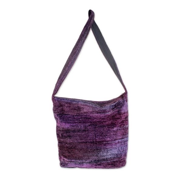 Alternate image for Guatemala Handwoven Shoulder Bag Purple Magic