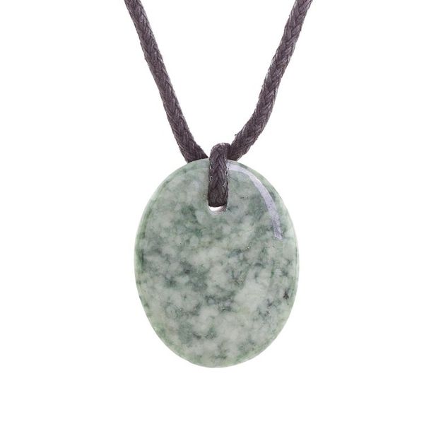 Alternate image for Green Jade Pendant Necklace with Cotton Cord Ancient Memory