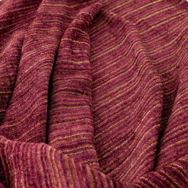 Alternate image for Cotton Blend Twisted Front Poncho in Earthy Berry Colors Berries and Honey