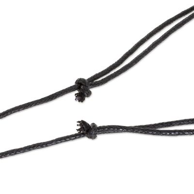 Alternate image for Jade Pendant Necklace of Mayan Figure Aj from Guatemala Aj Medallion