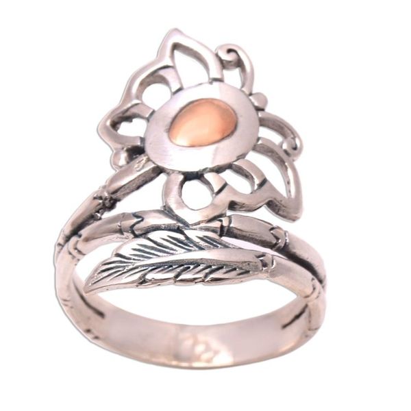 Alternate image for Butterfly Gold Accented Sterling Silver Cocktail Ring Fleeting Butterfly