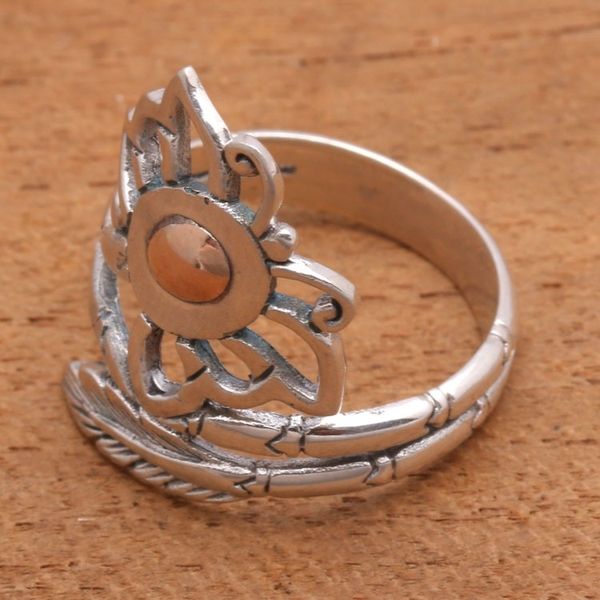 Alternate image for Butterfly Gold Accented Sterling Silver Cocktail Ring Fleeting Butterfly
