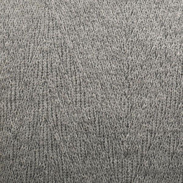 Alternate image for Textured Pale Blue-Grey 100 Alpaca Mens Sweater from Peru Soft Grey Blue