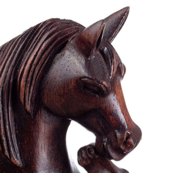 Alternate image for Hand Carved Peruvian Cedar Wood Phone Holder Equine and Foal Mother Mare