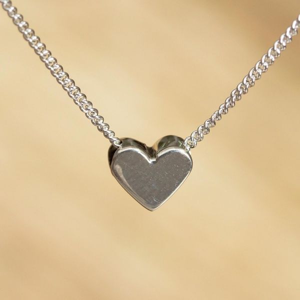 Alternate image for Taxco Silver Pendant Necklace from Mexico Hopeful Heart