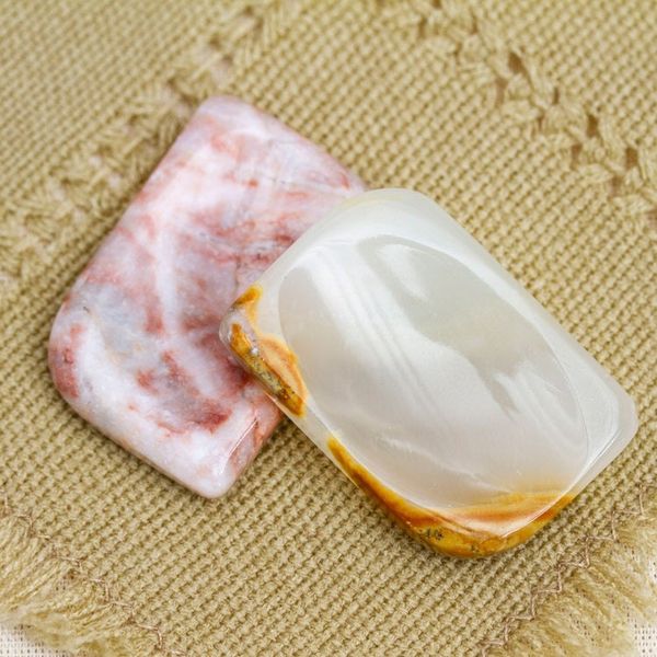 Alternate image for Set of 2 Geometric Reclaimed Marble Stress-Relieving Stones Intense Relief