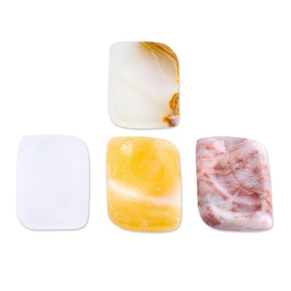 Alternate image for Set of 2 Geometric Reclaimed Marble Stress-Relieving Stones Intense Relief
