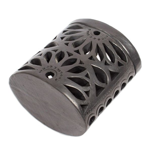 Alternate image for Oaxaca Barro Negro Ceramic Oval Pencil Holder Oaxacan Ellipse