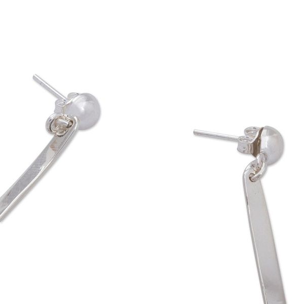 Alternate image for Taxco Sterling Silver Dangle Earrings Squiggle