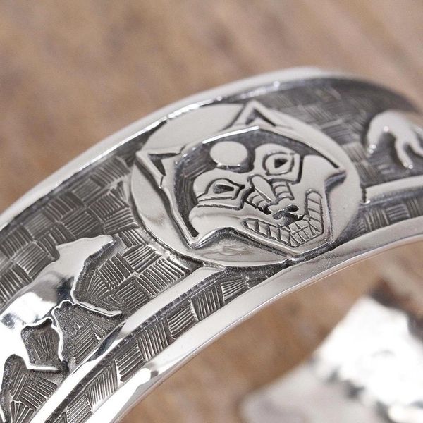 Alternate image for Taxco Sterling Silver Wolf Cuff Bracelet from Mexico Lunar Wolves