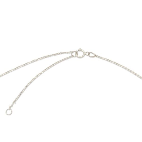 Alternate image for Modern Natural Obsidian and Sterling Silver Pendant Necklace Enigmatic Tomorrow