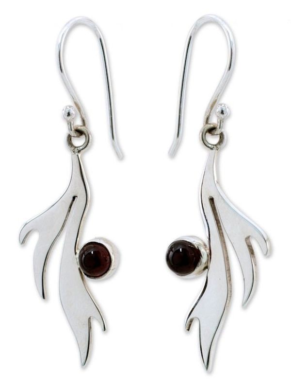 Alternate image for Garnet dangle earrings Free Spirit