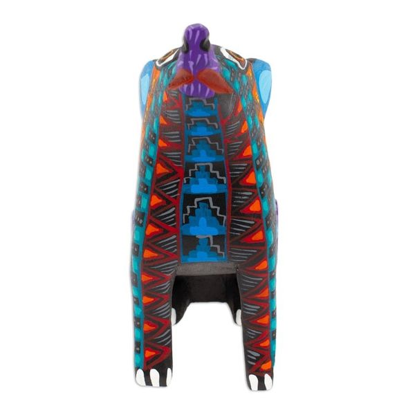 Alternate image for Wood Alebrije Coyote Figurine Hand-Painted in Mexico Spirited Coyote