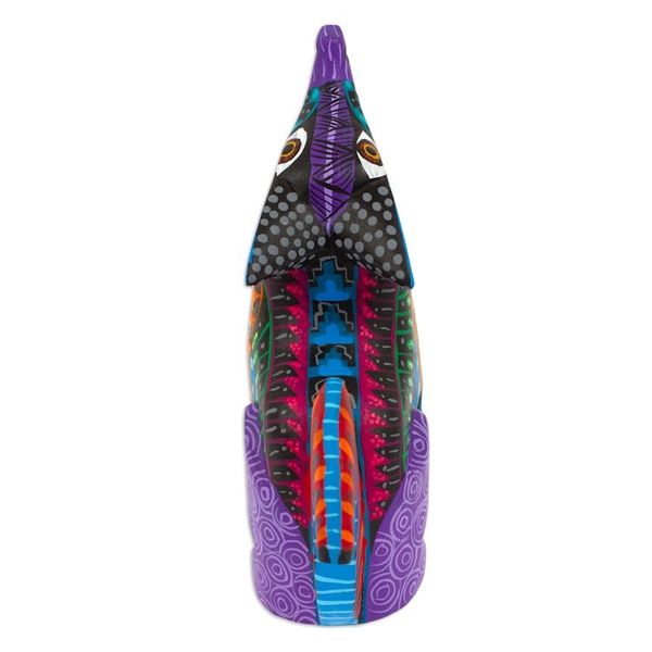 Alternate image for Wood Alebrije Coyote Figurine Hand-Painted in Mexico Spirited Coyote