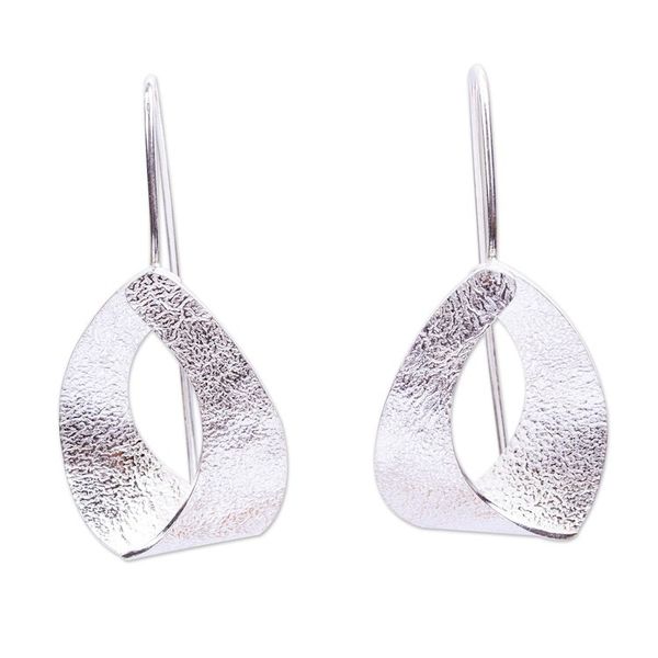 Alternate image for Drop Earrings in Sterling Silver Cool Ribbons