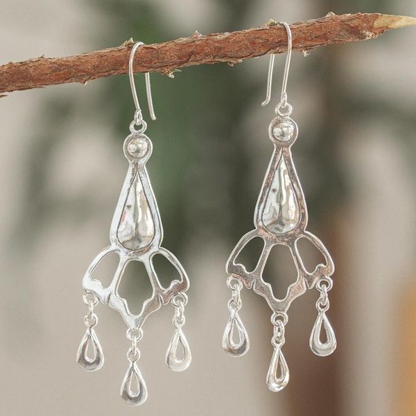Alternate image for Artisan Crafted Sterling Silver Chandelier Earrings Constancy