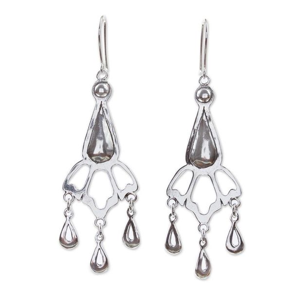 Alternate image for Artisan Crafted Sterling Silver Chandelier Earrings Constancy