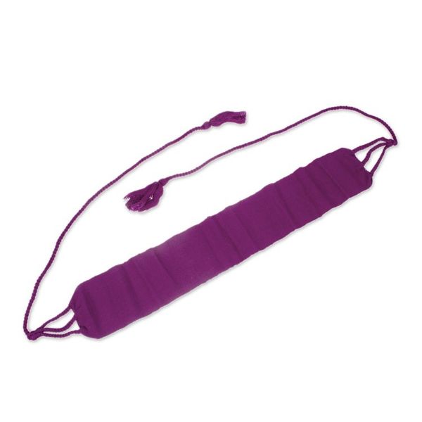 Alternate image for Handloomed 100 Cotton Obi Wrap Belt in an Aubergine Hue Aubergine Status