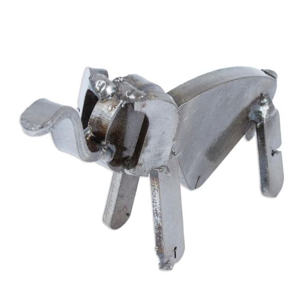 Alternate image for Recycled Auto Parts Elephant Figurine Handmade in Mexico Microelephant
