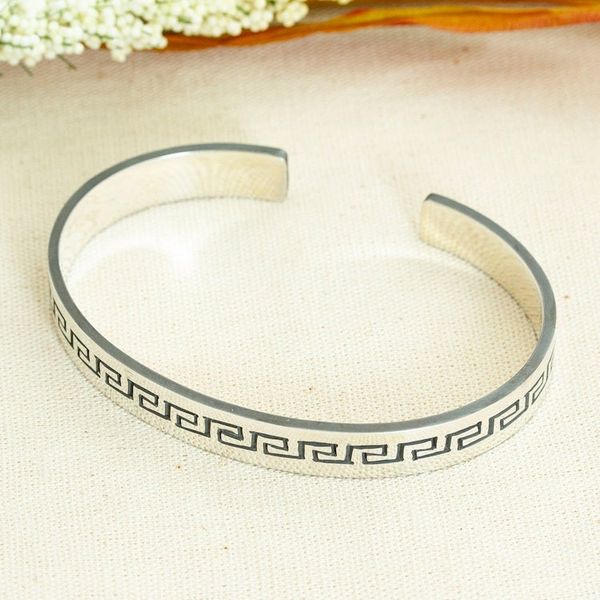 Alternate image for Taxco Silver Cuff Bracelet with Aztec-Inspired Motifs Aztec Charm