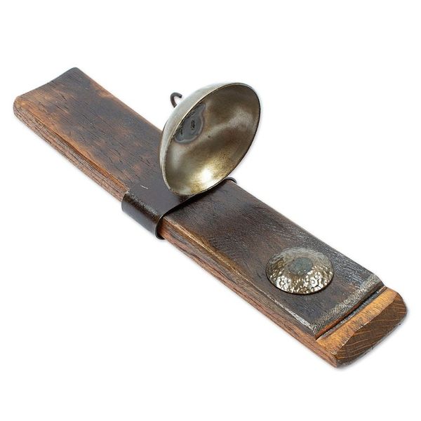 Alternate image for Mexican Iron and Wood Wall Sconce Handcrafted from Barrel Little Hacienda Light