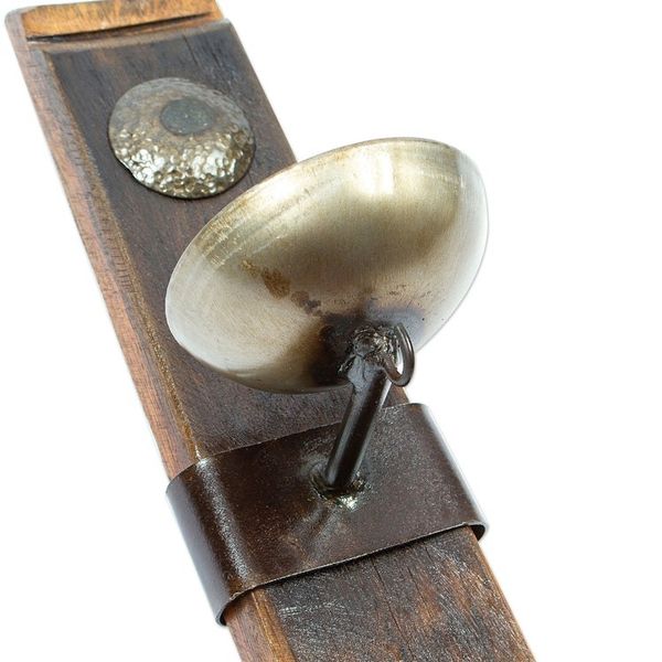 Alternate image for Mexican Iron and Wood Wall Sconce Handcrafted from Barrel Little Hacienda Light