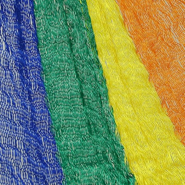 Alternate image for Unique Striped Mayan Hammock Single Dreaming of Rainbows