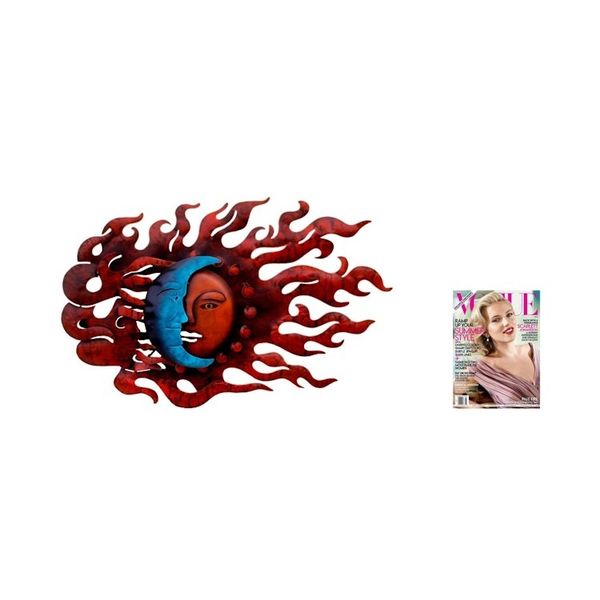 Alternate image for Fair Trade Sun and Moon Steel Wall Art High Wind Eclipse
