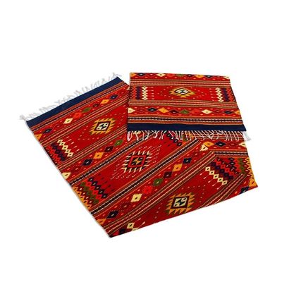 Alternate image for Long Hand Loomed Wool Runner Rug 2.5x11 Zapotec Vision