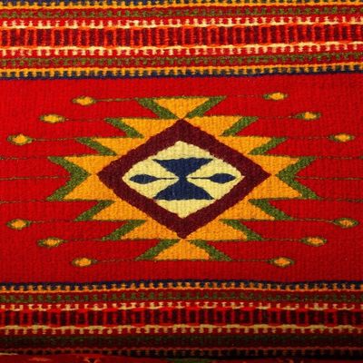 Alternate image for Long Hand Loomed Wool Runner Rug 2.5x11 Zapotec Vision