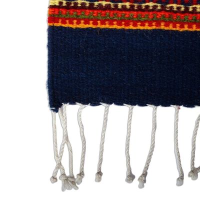 Alternate image for Long Hand Loomed Wool Runner Rug 2.5x11 Zapotec Vision