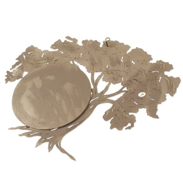 Alternate image for Collectible Hand Painted Tree Steel Wall Art Medium Sunset Oak