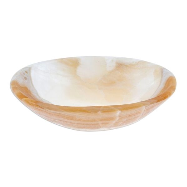 Alternate image for Striped Onyx Soap Dish Hand Crafted in Mexico Clean Lines