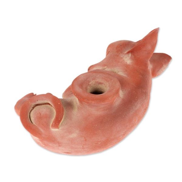 Alternate image for Ceramic sculpture Playful Xoloitzcuintli
