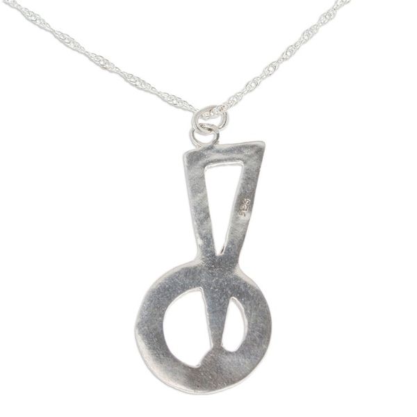 Alternate image for Sterling Silver and Garnet Pendant Necklace Bright Comet