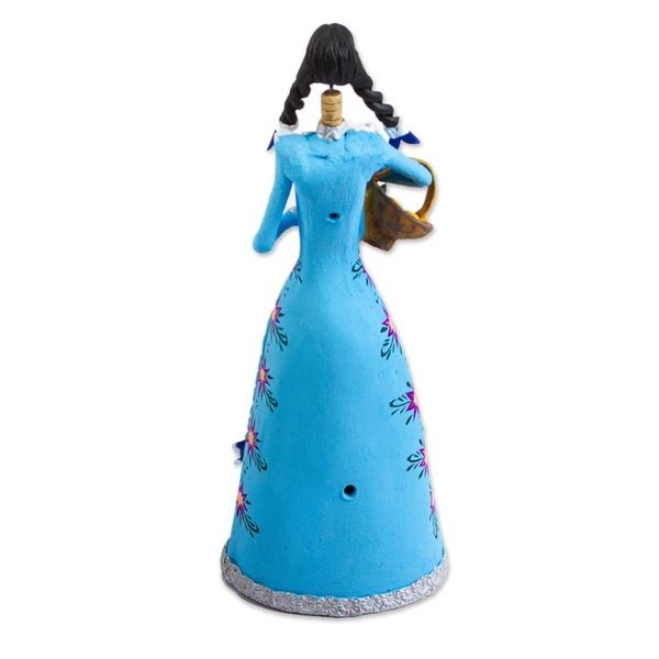 Alternate image for Handmade Day of the Dead Catrina Figurine from Mexico La Catrina Consuelo