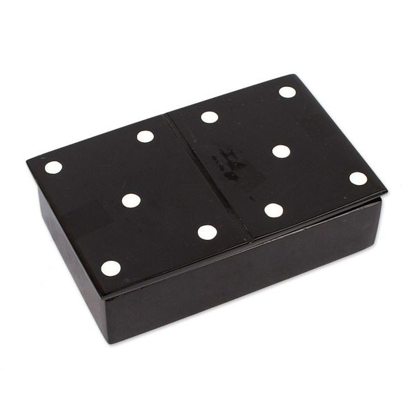 Alternate image for 28-Piece Marble Domino Game With Storage Box Mexico Mexican Family Night