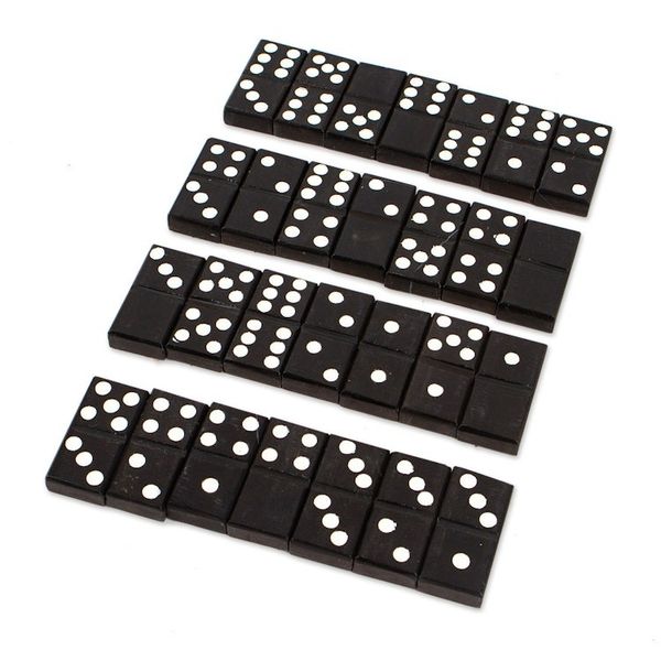 Alternate image for 28-Piece Marble Domino Game With Storage Box Mexico Mexican Family Night