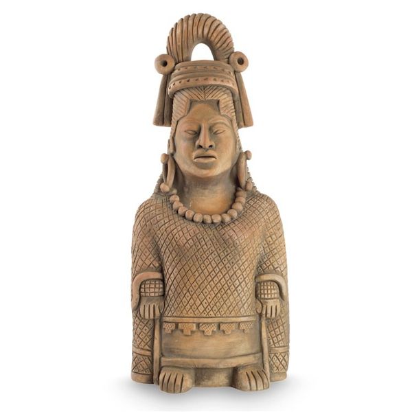 Alternate image for Collectible Maya Ceramic Sculpture Museum Replica Maya Lady of Weaves