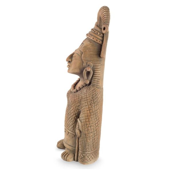 Alternate image for Collectible Maya Ceramic Sculpture Museum Replica Maya Lady of Weaves