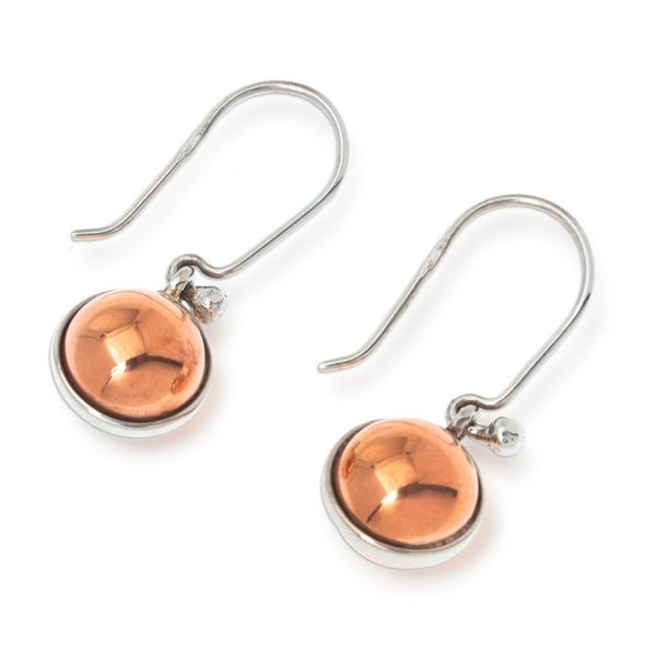 Alternate image for Copper Dangle Earrings from Mexico Helios