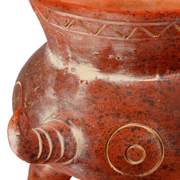 Alternate image for Hand Crafted Reddish Colima Dog Ceramic Pot from Mexico Colima Hound